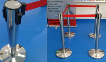 stention pole and queue stand dubai